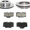 DuraGo - Front Ceramic Brake Pads And Rotor Kit - 1996 - 2000 Toyota 4Runner - BK7051026 -Engine Electrical shop D0184 R971562 1