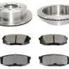 DuraGo - Rear Ceramic Brake Pads And Rotor Kit - 2007 - 2020 Toyota Tundra - BK7111716 -Engine Electrical shop D0188 S491785 1