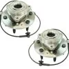 TRQ - Front Wheel Hub And Bearing Kit 2 Piece Set - 2014 - 2017 Chevrolet Silverado 1500 4WD - BHA53838 -Engine Electrical shop D0189 J953529 1