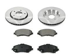 DuraGo - Front Semi-Metallic Brake Pad And Rotor Kit - 2009 - 2013 Dodge Journey - BK7121012