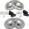 TRQ - Front And Rear Ceramic Brake Pads And Rotor Kit - Vented Rotors - 2007 - 2015 Mazda CX-9 - BKA11721 -Engine Electrical shop D0196 M777232 1